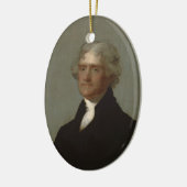 Thomas Jefferson Keramisch Ornament (Links)