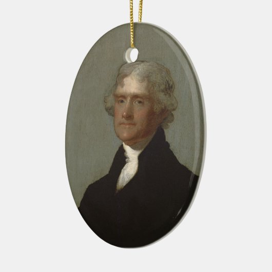 Thomas Jefferson Keramisch Ornament (Links)