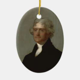 Thomas Jefferson Keramisch Ornament