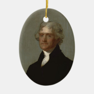 Thomas Jefferson Keramisch Ornament