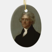 Thomas Jefferson Keramisch Ornament (Achterkant)