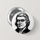 Thomas Jefferson-knop Ronde Button 5,7 Cm (Voorkant /achterkant)