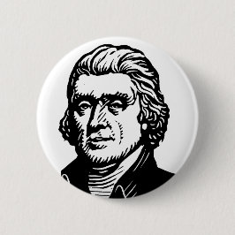 Thomas Jefferson-knop Ronde Button 5,7 Cm