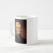 Thomas Jefferson Liberty Citaat Keramische Koffie  Koffiemok (Voorkant links)