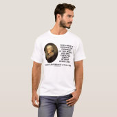 Thomas Jefferson Liberty Freedom of Press citate T-shirt (Voorkant volledig)