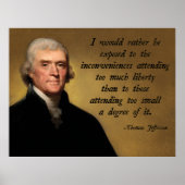 Thomas Jefferson Liberty Poster (Voorkant)