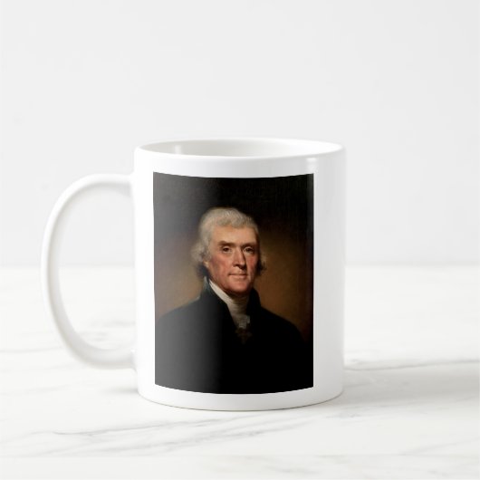 Thomas Jefferson Liberty Quote Coffee Mok (Links)