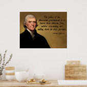 Thomas Jefferson Limited Government Poster (Keuken)