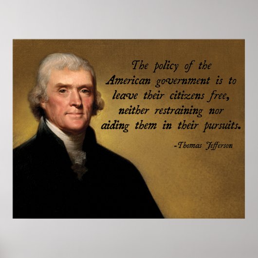 Thomas Jefferson Limited Government Poster (Voorkant)