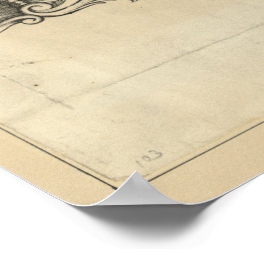 THOMAS JEFFERSON Lithograaf Poster (Hoek)