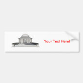 Thomas Jefferson Memorial: 3D-model: Bumpersticker (Voorkant)