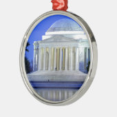 Thomas Jefferson Memorial bij nacht Metalen Ornament (Links)