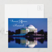 Thomas Jefferson Memorial Briefkaart (Voorkant / Achterkant)
