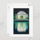Thomas Jefferson Memorial Briefkaart (Voorkant / Achterkant)