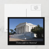 Thomas Jefferson Memorial Briefkaart (Voorkant / Achterkant)