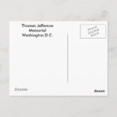 Thomas Jefferson Memorial - briefkaart (Achterkant)