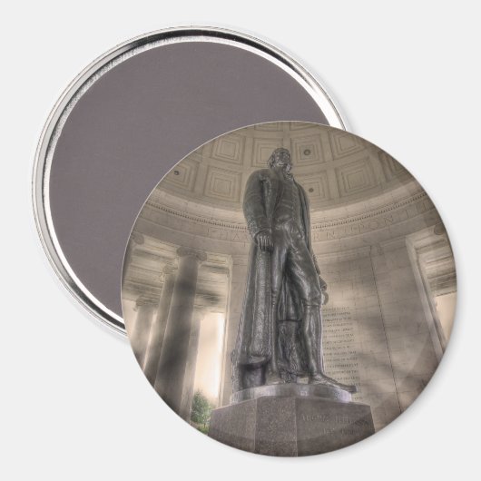 Thomas Jefferson Memorial Bronze Magneet (Voorkant / Achterkant)