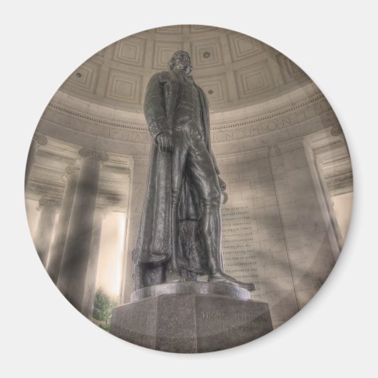 Thomas Jefferson Memorial Bronze Magneet (Voorkant)