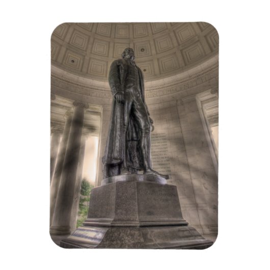Thomas Jefferson Memorial Bronze Magneet (Verticaal)
