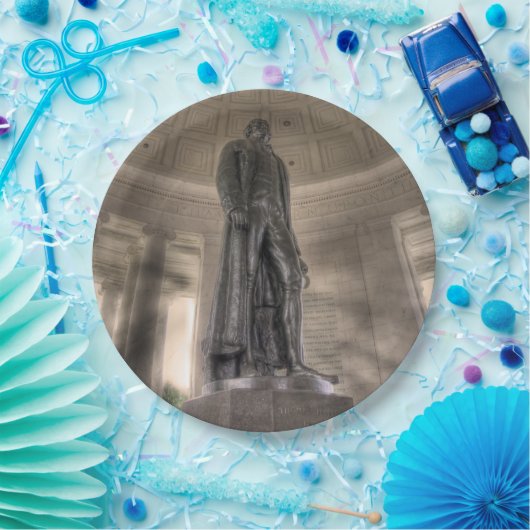 Thomas Jefferson Memorial Bronze Papieren Bordje (Feest)