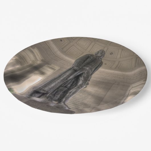 Thomas Jefferson Memorial Bronze Papieren Bordje (Gekanteld)
