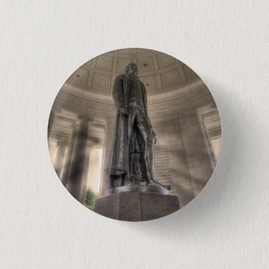 Thomas Jefferson Memorial Bronze Ronde Button 3,2 Cm (Voorkant)