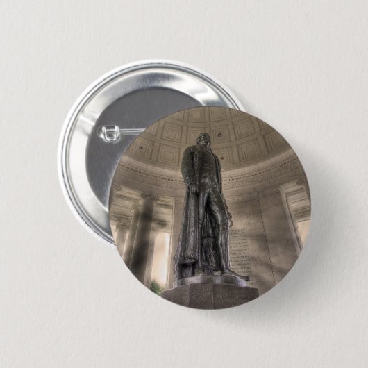 Thomas Jefferson Memorial Bronze Ronde Button 5,7 Cm (Voorkant /achterkant)