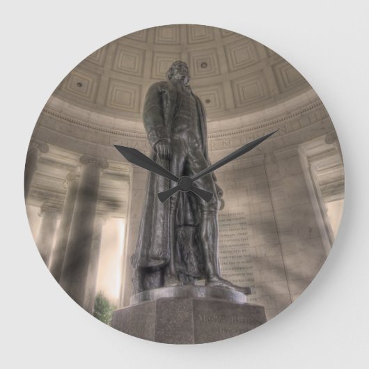 Thomas Jefferson Memorial Bronze Statue Grote Klok (Voorkant)