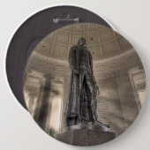 Thomas Jefferson Memorial Bronze Statue Ronde Button 6,0 Cm (Voorkant /achterkant)