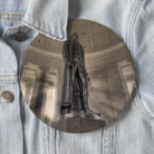 Thomas Jefferson Memorial Bronze Statue Ronde Button 6,0 Cm (In situ)