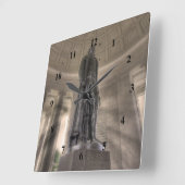 Thomas Jefferson Memorial Bronze Vierkante Klok (Hoek)