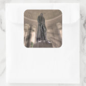 Thomas Jefferson Memorial Bronze Vierkante Sticker (Tas)