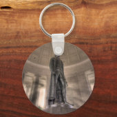 Thomas Jefferson Memorial Bronzen Beeldhouwwerk Sleutelhanger (Voorkant)