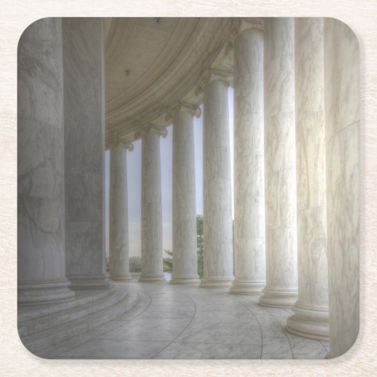 Thomas Jefferson Memorial Circular Colonnade Kartonnen Onderzetters (Voorkant)