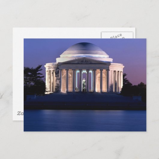 Thomas Jefferson Memorial in Dusk Briefkaart (Voorkant / Achterkant)