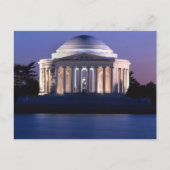 Thomas Jefferson Memorial in Dusk Briefkaart (Voorkant)