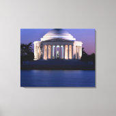 Thomas Jefferson Memorial in Dusk Canvas Afdruk (Voorkant)