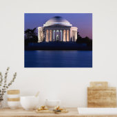 Thomas Jefferson Memorial in Dusk Poster (Keuken)