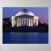 Thomas Jefferson Memorial in Dusk Poster (Voorkant)