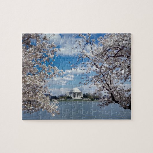Thomas Jefferson Memorial met Cherry Blossom Legpuzzel (Horizontaal)