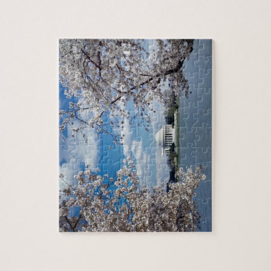 Thomas Jefferson Memorial met Cherry Blossom Legpuzzel (Verticaal)