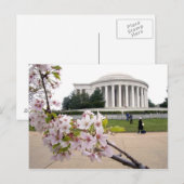 Thomas Jefferson Memorial met kersenbloesem Briefkaart (Voorkant / Achterkant)