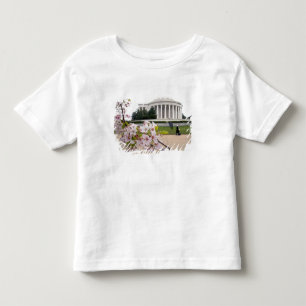 Thomas Jefferson Memorial met kersenbloesem Kinder Shirts