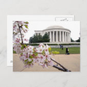 Thomas Jefferson Memorial met kersenbloesems Briefkaart (Voorkant / Achterkant)