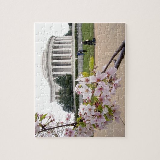 Thomas Jefferson Memorial met kersenbloesems Legpuzzel (Verticaal)