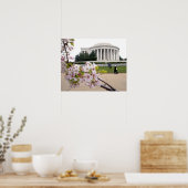 Thomas Jefferson Memorial met kersenbloesems Poster (Keuken)