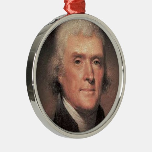 Thomas Jefferson Metalen Ornament (Rechts)