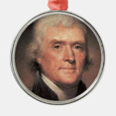 Thomas Jefferson Metalen Ornament (Voorkant)
