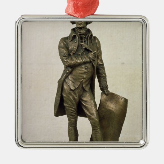 Thomas Jefferson Metalen Ornament (Voorkant)