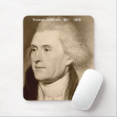 Thomas Jefferson Mousepad Muismat (Met muis)